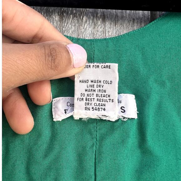 Express | Vintage 90s Sleeveless Romper Shorts Kelly Green Size Small - Picture 3 of 7